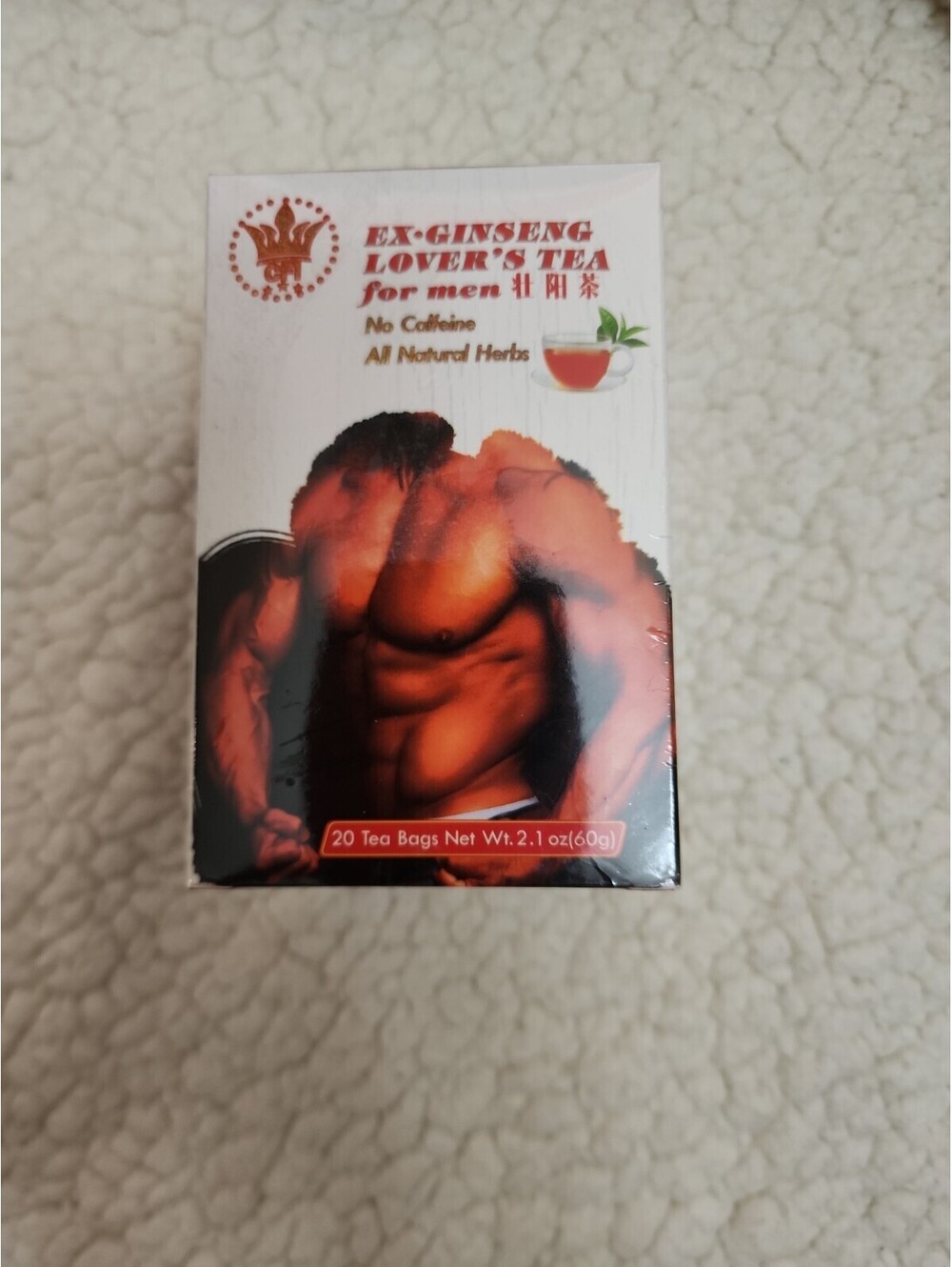 Ex-Ginseng Lover's Tea For Men,Absolute-Natural 20 Bags